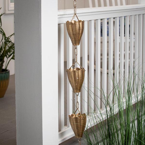 Plow & Hearth Tulip Hanging Garden Rain Chain