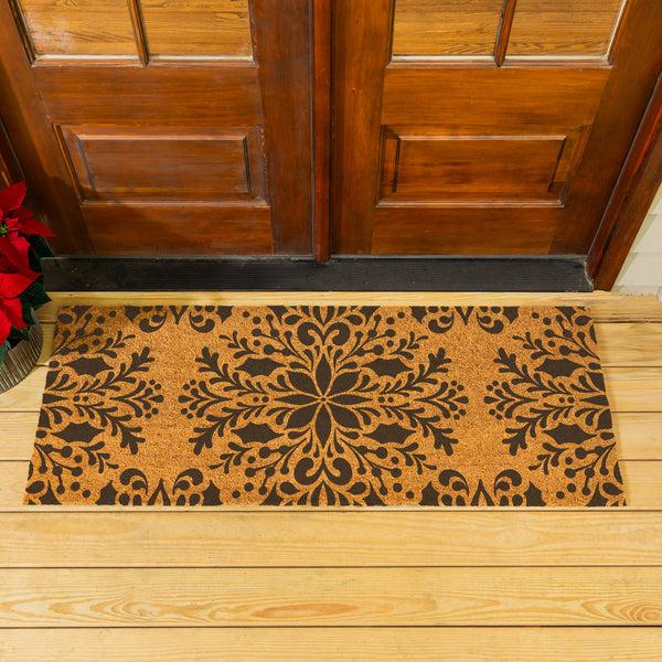 plow & hearth Twas The Night Coir Mat 60"x24"