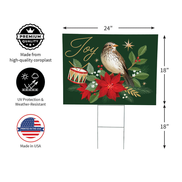 Plow & Hearth Twas The Night Joy Yard Sign 24"x18"