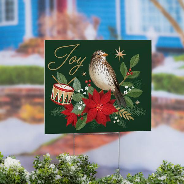 plow & hearth Twas The Night Joy Yard Sign 24"x18"