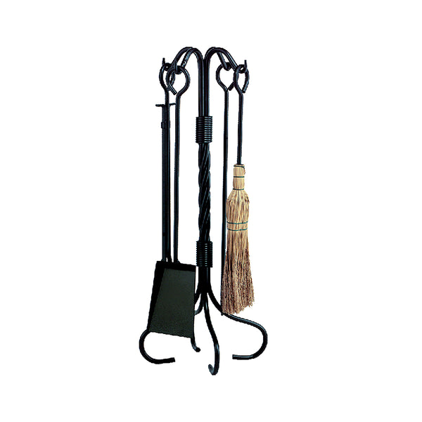 plow & hearth Twisted Metal Fireside Tool Set