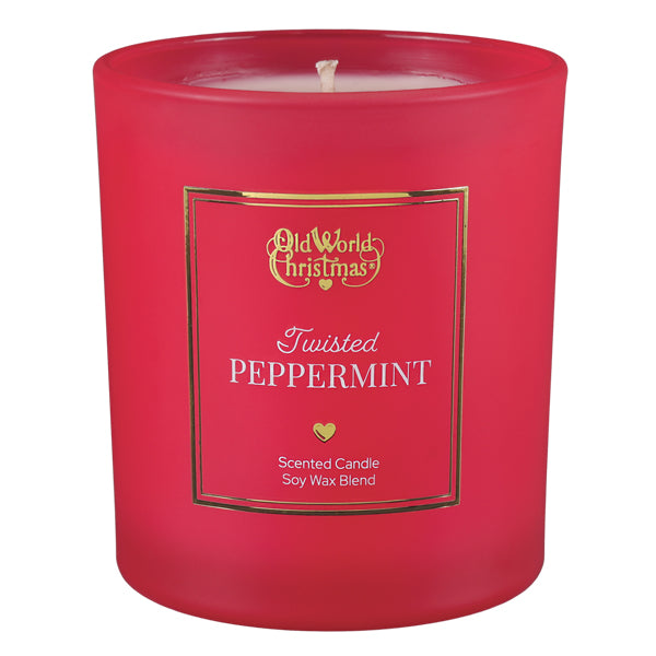 Plow & Hearth Twisted Peppermint Candle