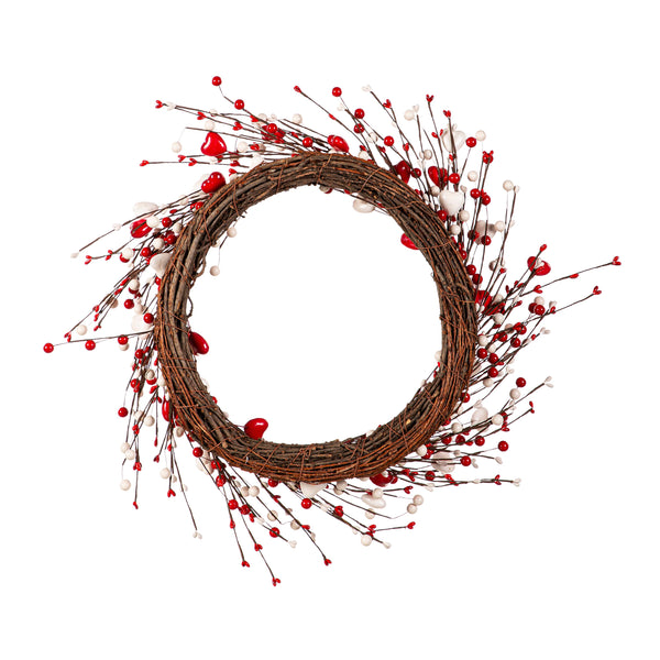 Plow & Hearth Valentine's Day Wreath Hearts 20"H
