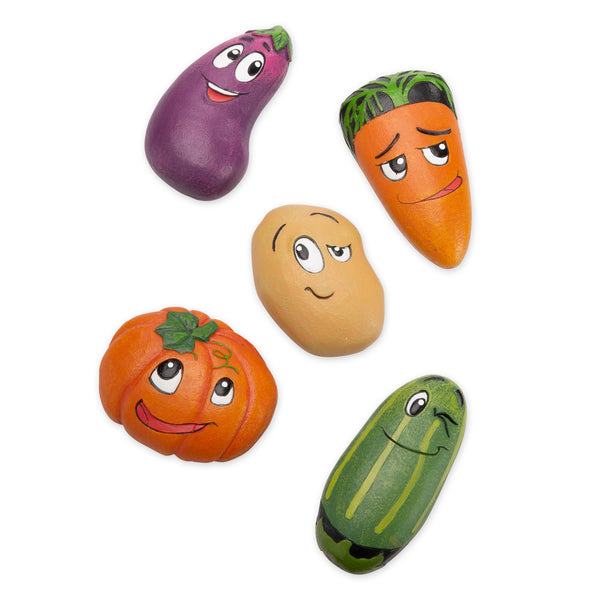 Plow & Hearth Veggie Stones Set Of 5