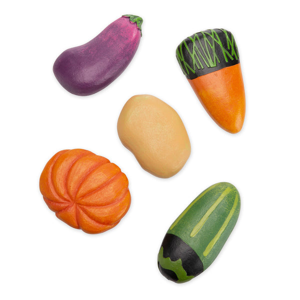 Plow & Hearth Veggie Stones Set Of 5