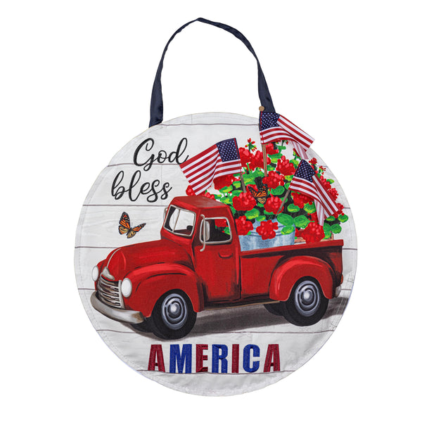 Plow & Hearth Vintage Truck America Door Décor