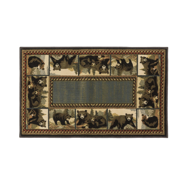 plow & hearth Vista Bear Posing Rug 30" x 50"