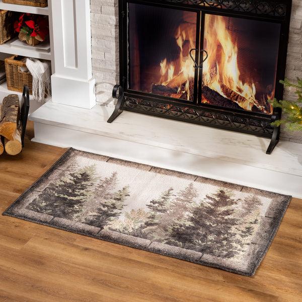 plow & hearth Vista Forest Trees Rug 30" x 50"