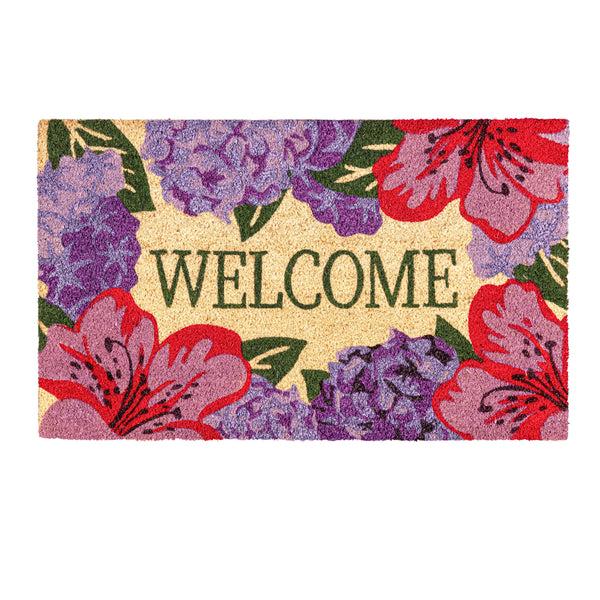 Plow & Hearth Vivid Azaleas Coir Mat