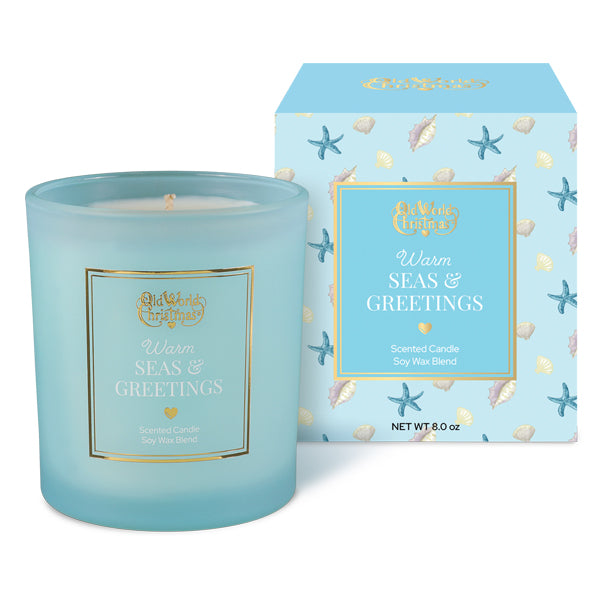 Plow & Hearth Warm Seas & Greetings Candle
