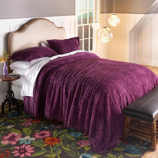Plow & Hearth Wedding Ring Tufted Chenille Sham