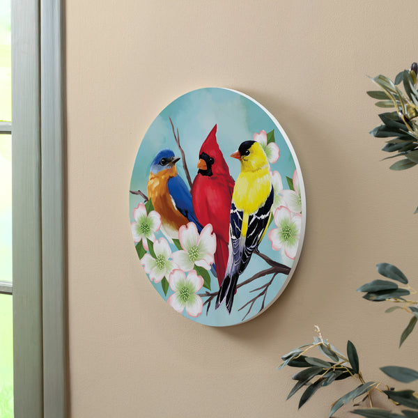 Plow & Hearth What She Shed Bird Bunch 18" Door Décor