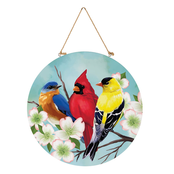 Plow & Hearth What She Shed Bird Bunch 18" Door Décor