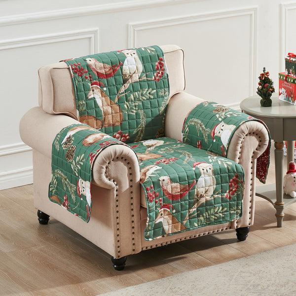 plow & hearth Willow Holiday Reversible Chair Cover