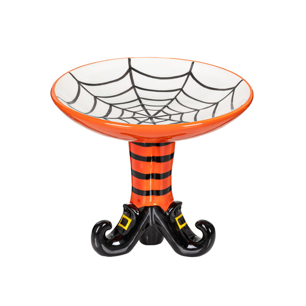 Plow & Hearth Witch Leg Ceramic Serving Dish 7.5"L