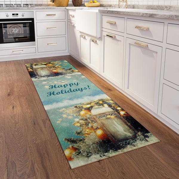 Plow & Hearth Wonderland Skydust Polyester Area Rug