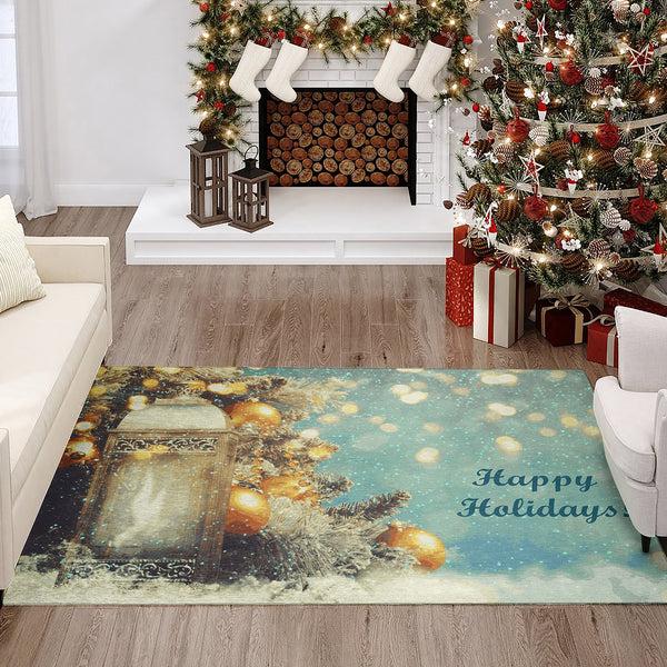 Plow & Hearth Wonderland Skydust Polyester Area Rug