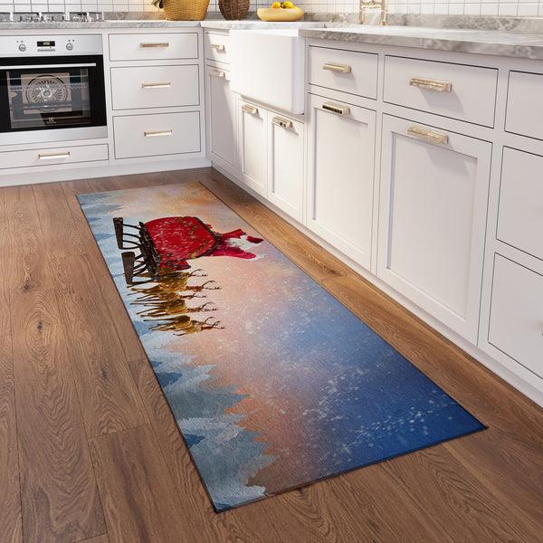 Plow & Hearth Wonderland Twilight Polyester Area Rug
