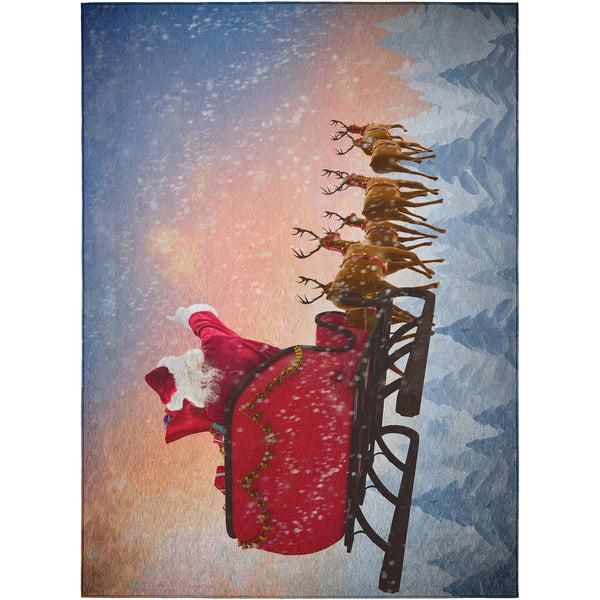 Plow & Hearth Wonderland Twilight Polyester Area Rug