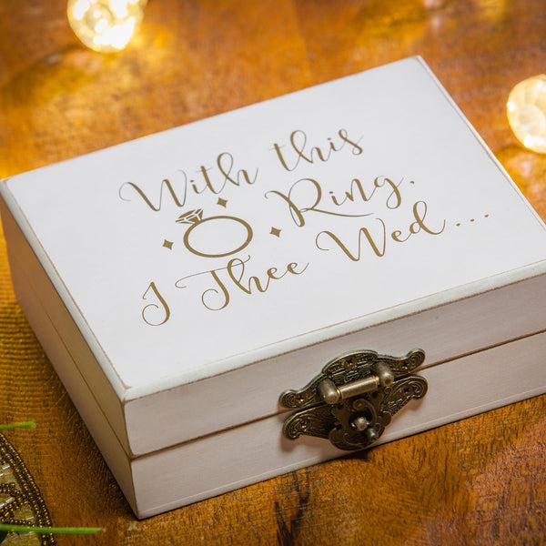 plow & hearth Wooden Ring Holder With This Ring