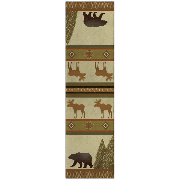 Plow & Hearth Woodland Excursion Polyester Rug