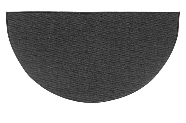 plow & hearth Wool Andiron Black Rug 48" x 27"