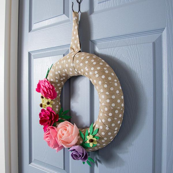 Plow & Hearth Wrapped Wreath Door Décor