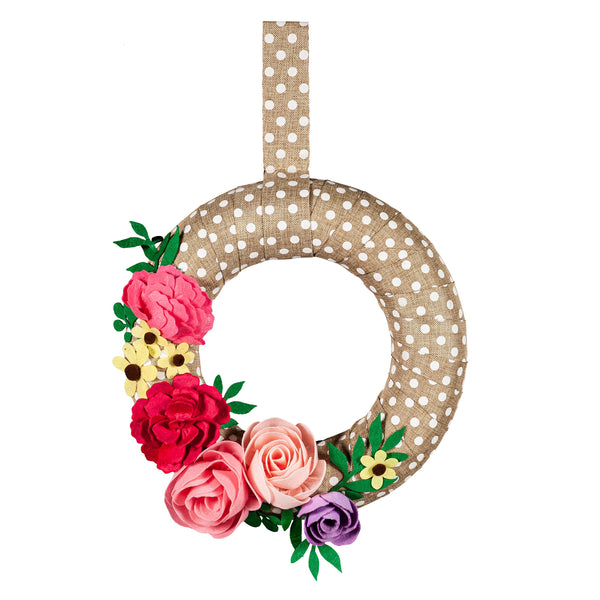 Plow & Hearth Wrapped Wreath Door Décor
