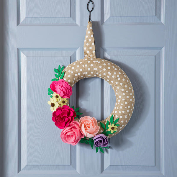 plow & hearth Wrapped Wreath Door Décor