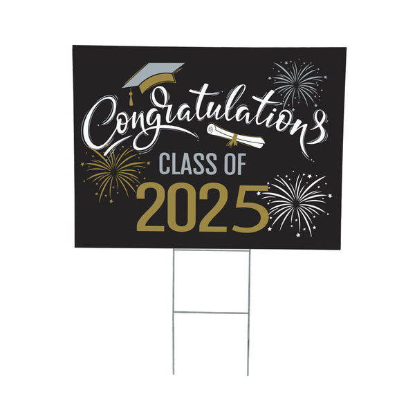 Plow & Hearth Yard Sign Congrats Class Of 2025