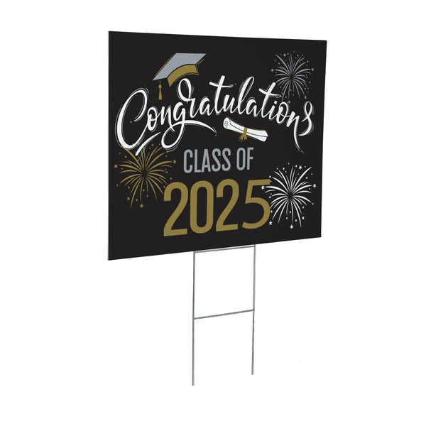 Plow & Hearth Yard Sign Congrats Class Of 2025