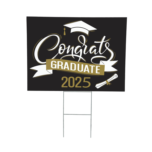 Plow & Hearth Yard Sign Congrats Graduate 2025