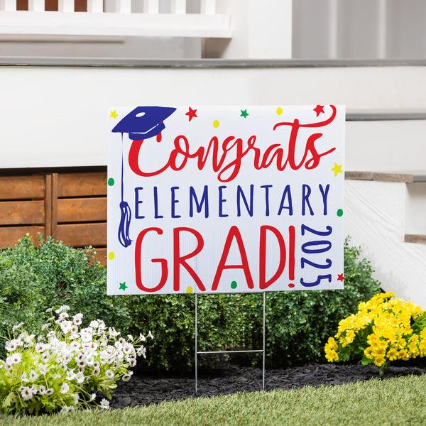 plow & hearth Yard Sign Elementary Graduation