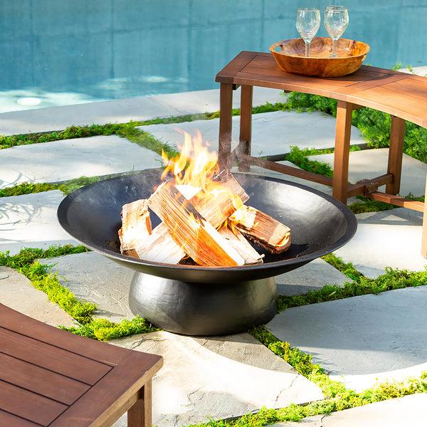 Plow & Hearth Zen Metal Fire Pit