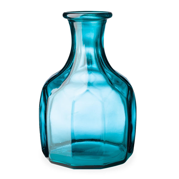 Plow & Hearth Zeta Geometric Recycled Glass Vase
