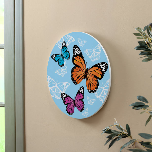 Plow & Hearth Pollinator Garden Butterfly Family 18" Door Décor