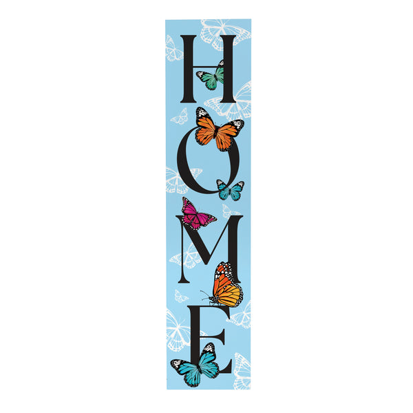 Plow & Hearth Pollinator Garden Decor Porch Leaner "HOME" 10.75" L X 46" H