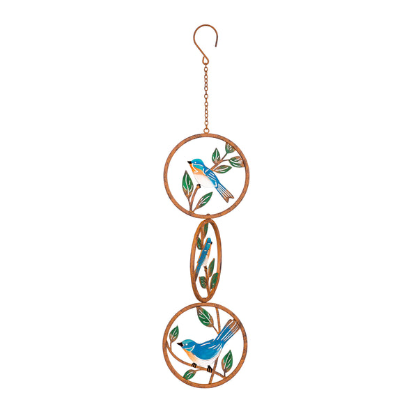 Plow & Hearth Pollinator Garden Décor Rustic Friends Hand Painted Outdoor Hanging Decor Set Of 2