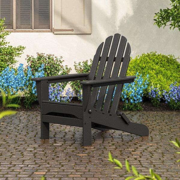 plow & hearth POLYWOOD® Classic Folding Adirondack Chair