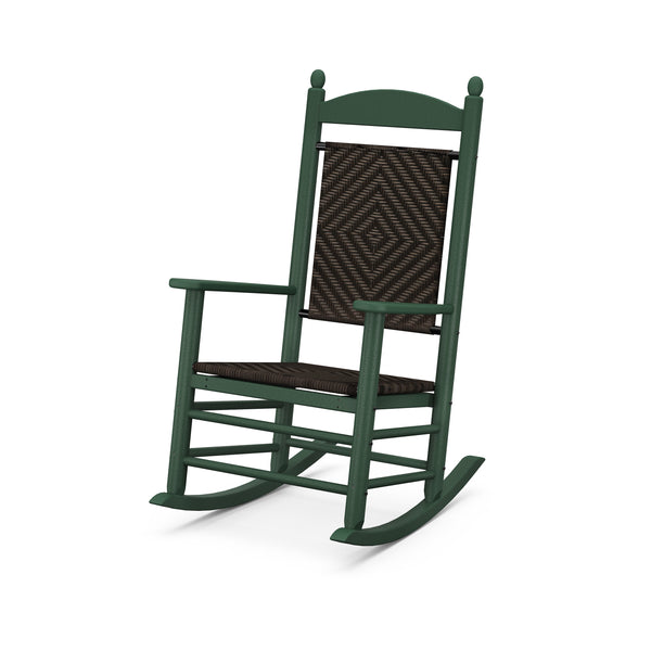 Plow & Hearth POLYWOOD® Jefferson Woven Rocking Chair