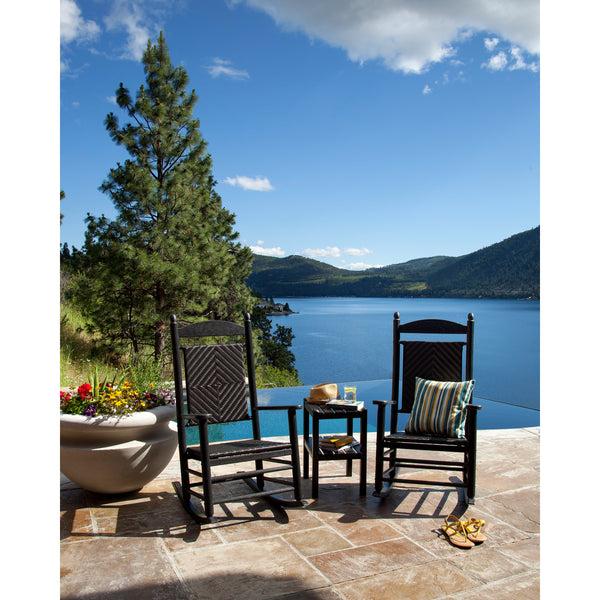 plow & hearth POLYWOOD® Jefferson Woven Rocking Chair
