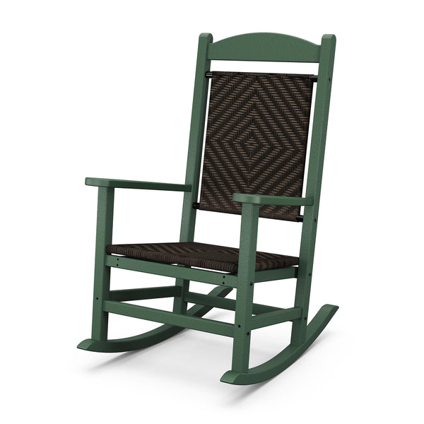 Plow & Hearth POLYWOOD® Presidential Woven Rocking Chair