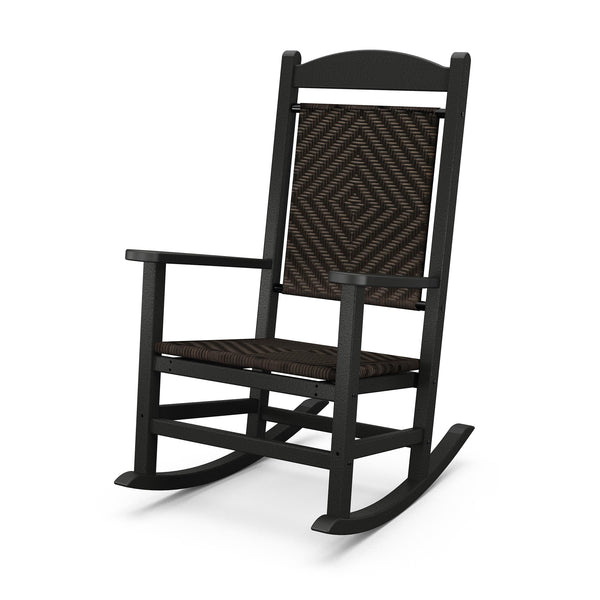 plow & hearth POLYWOOD® Presidential Woven Rocking Chair