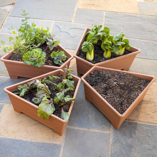 plow & hearth Raised Modular Conversion Planters Set of 4