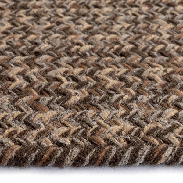Plow & Hearth Rectangle Pine Creek Braided Rug 5'6" Square