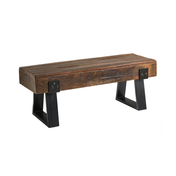 Plow & Hearth Richland Indoor/Outdoor Reclaimed Wood Bench