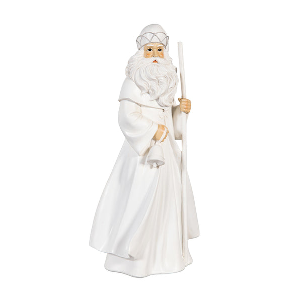 Plow & Hearth Season To Sparkle Garden Statue Resin Garden Statue Saint Nick 20"H