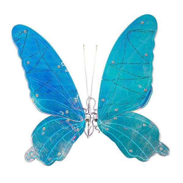 Plow & Hearth Season To Sparkle Outdoor Lamp & Lighting LED Butterfly 24"H