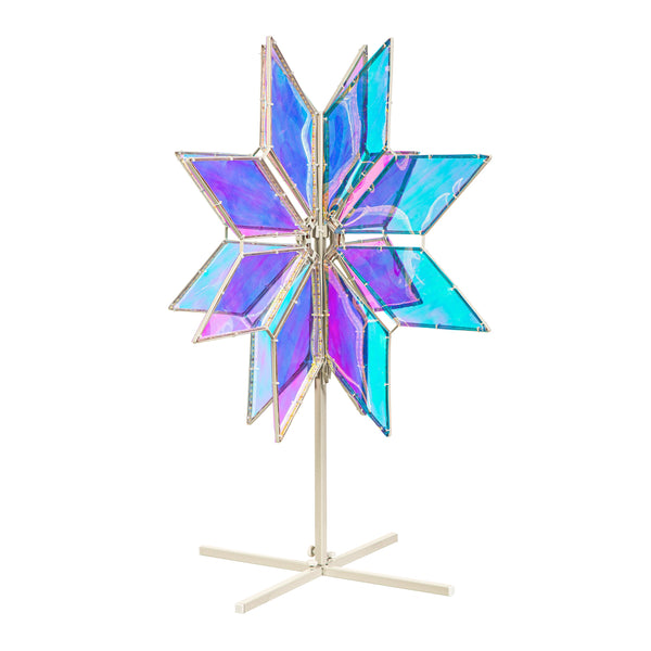 Plow & Hearth Season To Sparkle Outdoor Lamp & Lighting Statement LED Motif Snowflake 30"H