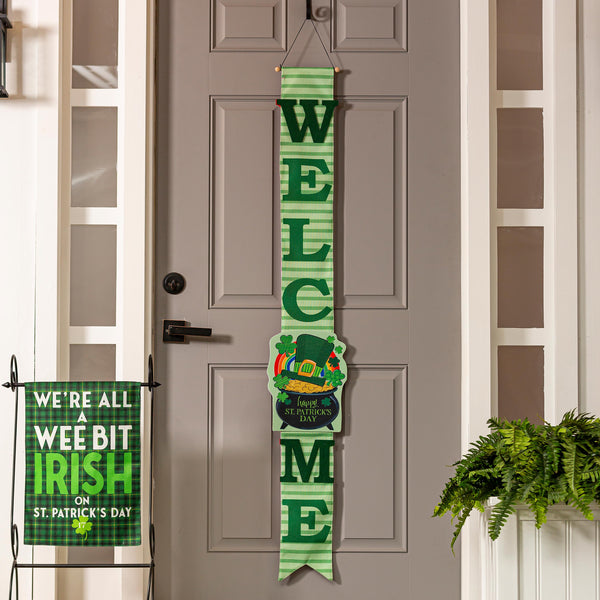 Plow & Hearth Sending Love Valentine's Day/End Of The Rainbow Double Sided Door Banner